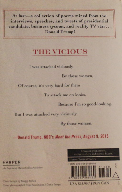 Cover of Bard of the Deal by Hart Seely – a political humor poetry book reimagining Donald Trump’s words as verse.