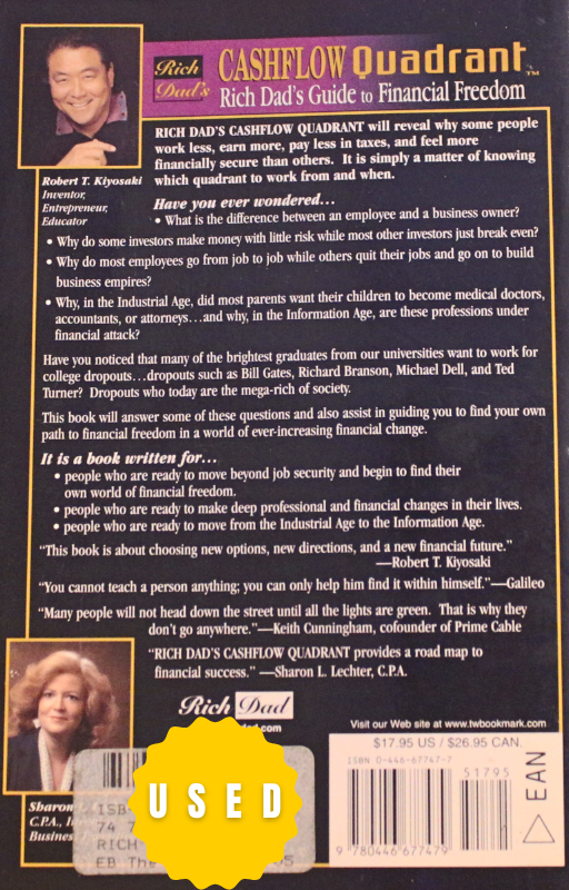 Cashflow Quadrant: Rich Dad's Guide to Financial Freedom by Robert T. Kiyosaki & Sharon L. Lechter, C.P.A.