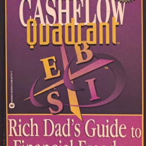 Book cover of Cashflow Quadrant: Rich Dad’s Guide to Financial Freedom by Robert T. Kiyosaki and Sharon L. Lechter, showing the four income types for building wealth through business and investment.