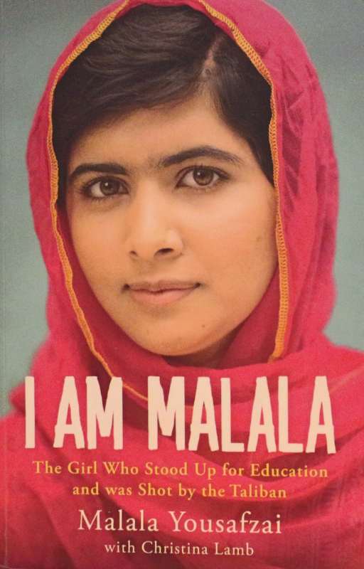 Book cover of I Am Malala by Malala Yousafzai and Christina Lamb – inspirational biography of the Nobel Peace Prize winner who stood up for girls’ education in Pakistan.