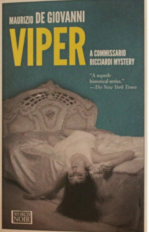 Cover of Viper: A Commissario Ricciardi Mystery by Maurizio de Giovanni – historical noir crime novel set in 1930s Naples, used-good condition