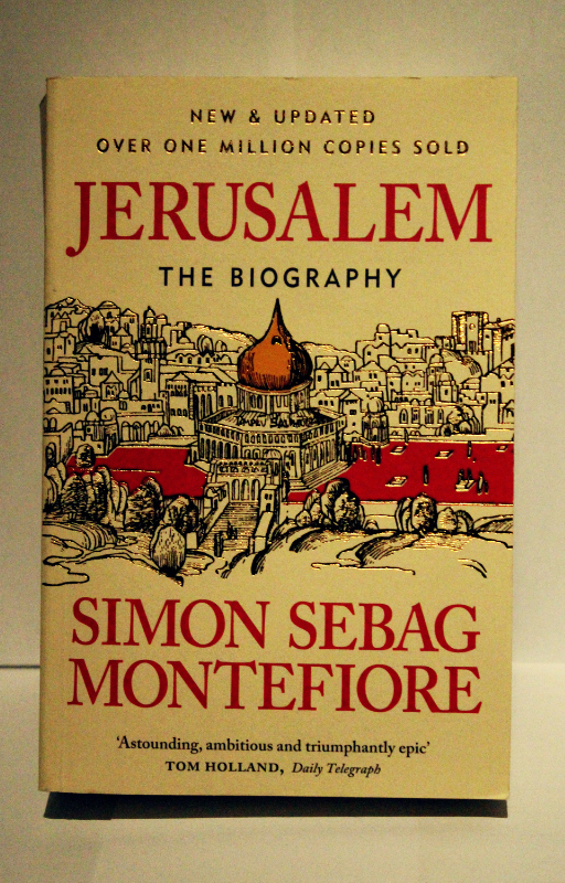 Cover of Jerusalem: The Biography by Simon Sebag Montefiore – historical account of the holy city’s political and religious past, used-good condition - front cover